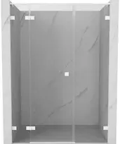 Dušo durys Mexen Lunar L, kairė, 155 cm, transparent/baltas