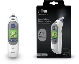 Braun IRT6525 Thermoscan 7+ ausų termometras su naktiniu režimu