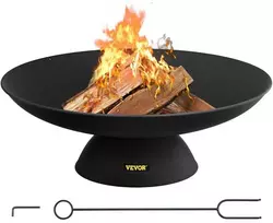 Lauko židinys 76 cm, ketus, terasai, kiemui, apvalus laužavietė, malkinis židinys, kepsninė