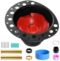 Laisvai pastatomos vonios išleidimo komplektas, su ABS adapteriu, antikorozinis, 2'' PVC vamzdis, juodas vonios išleidimo komplektas