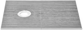 Dušo padėklas 152.4x96.5cm, lengvas EPS, kampinis nutekėjimas, nepralaidus vandeniui, vonios renovacijai