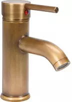 Retro bronzos vienos angos vonios maišytuvas, bronzos apdaila, praustuvui, retro stiliaus maišytuvas, bronzinis praustuvo maišytuvas