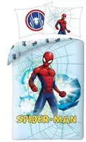 MCU Patalynė bawełniana 140x200 Spiderman melsva poszewka 70x90 SPM-01BL Kids 12 Halantex