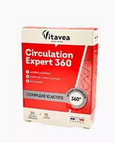 Prancūzija VITAVEA Expert circulation 360°, 30 augalinės kilmės kapsulių