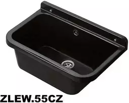 Hydroland Polipropileno plautuvė 55x34x21, juoda