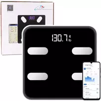 Lean Elektroninės vonios svarstyklės su Bluetooth funkcija ir LED ekranu, 28x28 cm