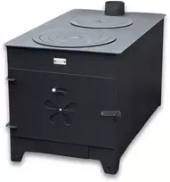 Krosnelė "Buržuika" Kalmetal 10kW su šamotu ir dviem rinkėmis