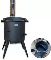 Krosnelė kazanui Kalmetal Premium 8L (3 mm) su kaminu