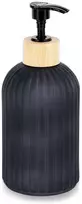 Skysto muilo dozatorius Vilde 400 ml stiklinis juodas