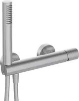 Dušo maišytuvas su dušo komplektu Deante Silia Hexa BHS_F41M, Brushed steel