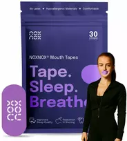 Burnos juosta miegui NOXNOX® – nuo knarkimo ir burnos džiūvimo, kvėpavimui per nosį, 30 vnt. pakuotėje