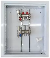Hismart Šildymo Kolektorius - 2 Kilpos NC AC230V Terminiai Veikikliai Srauto Matuokliai 640x530x118mm