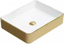 Praustuvas Mexen Estela, 50 x 40 cm, Baltas/Gold