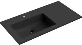 Praustuvas Mexen Otis, Left, 91 x 46,5 cm, Juodas matt