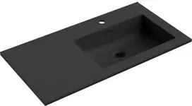 Praustuvas Mexen Otis, Right, 91 x 46,5 cm, Juodas matt