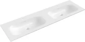 Dvigubas praustuvas Mexen Vela, 161 x 46,5 cm, Baltas glossy