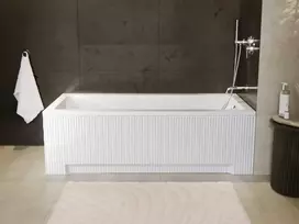 Vonia Besco Modern, 140 x 70 cm, su rifliuota balta apdaila
