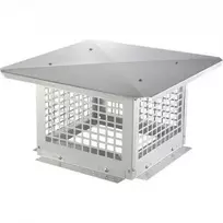 Vevor dūmtraukio dangtelis 304 x 304 mm nerūdijančio plieno