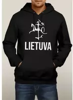Superfanas Juodas Džemperis Su Dideliu Vyčiu, Dydžiai: S