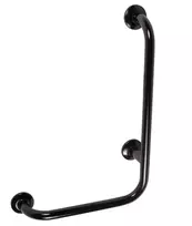 Faneco Kampinis turėklas neįgaliesiems 600x400mm (dešinė) juodas