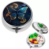 Vaistų dėžutė su trimis skyreliais , Butterfly 1 vnt.