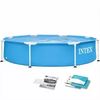 Intex Karkasinis sodo baseinas, lengvas surinkimas, 1828 litrų talpa, šeimos baseinas, vasaros lauko baseinas