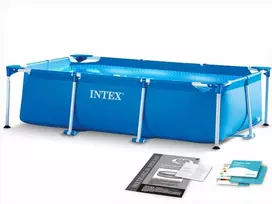 Intex Stačiakampis sodo baseinas, lengvas surinkimas, 3834 litrų talpa, šeimos kiemo baseinas, vasaros lauko baseinas