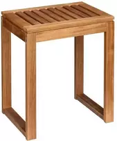 Wenko Akacijos medienos vonios taburetė FONDI, aukštis 46 cm