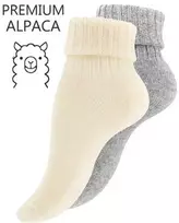 Žieminės moteriškos kojinės iš alpakų vilnos VCA Textil, 2 poros