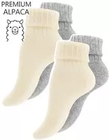 Žieminės moteriškos kojinės iš alpakų vilnos VCA Textil, 4 poros
