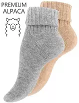 Žieminės moteriškos kojinės iš alpakų vilnos VCA Textil, 2 poros