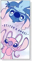 Disney Stitch & Angel microfibre beach towel