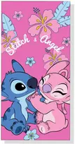 Disney Stitch & Angel microfibre beach towel