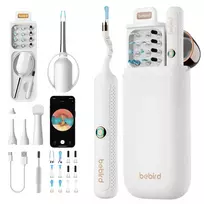Sveikata ir asmeninė priežiūra - Bebird EarSight Plus R37R ausų valymo prietaisas su HD kamera, belaidis, baltas