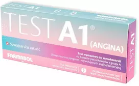 Farmabol A1 (tonzilito) savikontrolės testas A grupės streptokokų bakterijoms, 1 vnt.