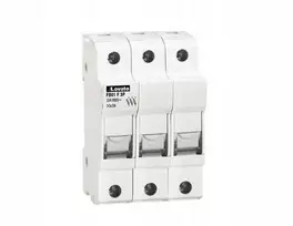 Lovato Electric Saugiklio laikiklis 3P 32A cilindriniams įdėklams 10x38mm FB01F3P