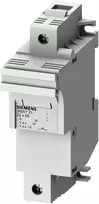Siemens Saugiklių laikiklis cilindriniams įdėklams 22x58mm 100A 1-polių. DIN bėgiui 3NW7211