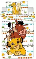 Jerry Fabrics Medvilninė patalynė The Lion King Disney Simba 140x200 vaikiškas antklodės užvalkalas pagalvės užvalkalui