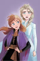 Koc su mkrofibry 100x150 Frozen Kraina Lodu Anna Elsa violetinė JF24