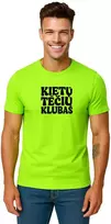 Vyriški neoniniai žali marškinėliai Kietas tėtis (juodas)