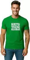 Vyriški žali marškinėliai Kietas tėtis (baltas)