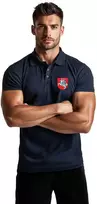 Vyriški tamsiai mėlyni polo marškinėliai Herbas