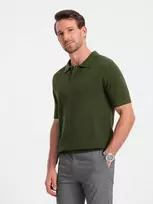 Vyriški chaki spalvos polo marškinėliai Swing