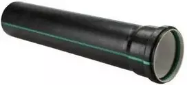 Huliot Doo Eur Tylus, garsą slopinantis drenažo vamzdis ø32 mm - 32x1000 mm su 1 lizdu