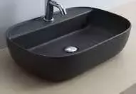 izlietne Glam, 560x380 mm, uz virsmas, ar maisītāja caurumu, ardesia