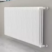 radiators Ardesia 3 rindu, H-500, 20 sekcijas, sānu 2, balts RAL9010