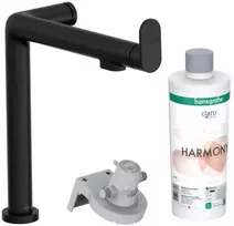 Hansgrohe virtuves izlietnes maisītājs Aqittura M91 FilterSystem 240, matēts juodas