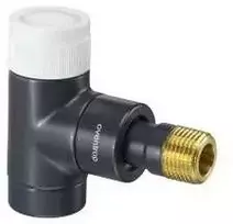 Ekskluz. termost. vent.1/2", stūra, juodas