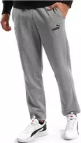 Puma Sportinės Kelnės Vyrams Ess Logo Pants Fl Pilkas 586718 03