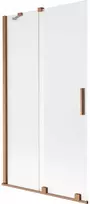 Vonios sienelė Mexen Velar, 100 x 150 cm, Brushed copper/matinis stiklas